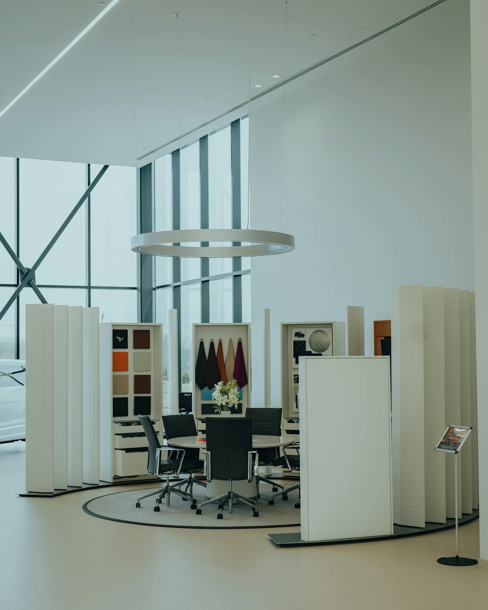 Explore a sleek and modern retail display setup in a contemporary store interior.
